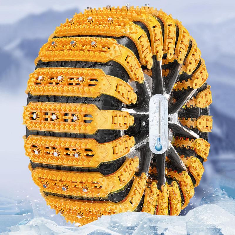 Автомобильная цепь противоскольжения 6 шт. Зимняя цепь безопасности для вождения Противоскользящие цепи противоскольжения Утолщенные Легкие Снежные захваты Для