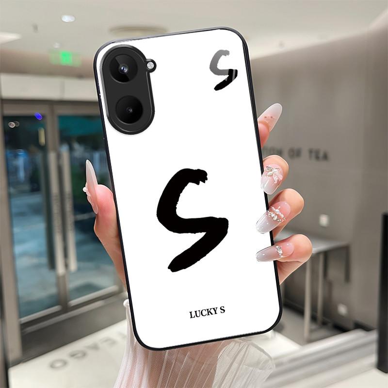 Чехол Для Realme 10 Pro Plus 4G 5G Счастливыми Буквами Задняя Крышка Capa Для Realme10 10Pro 10Pro+ Закаленное Стекло Мягкий ТПУ Защитный Fundas