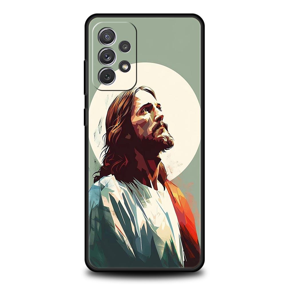 Христианский религиозный чехол с Иисусом для Samsung A51 A71 A21S A12 A11 A15 A25 A31 A41 A23 A33 A53 A73 A05S A13 5G A35 A55