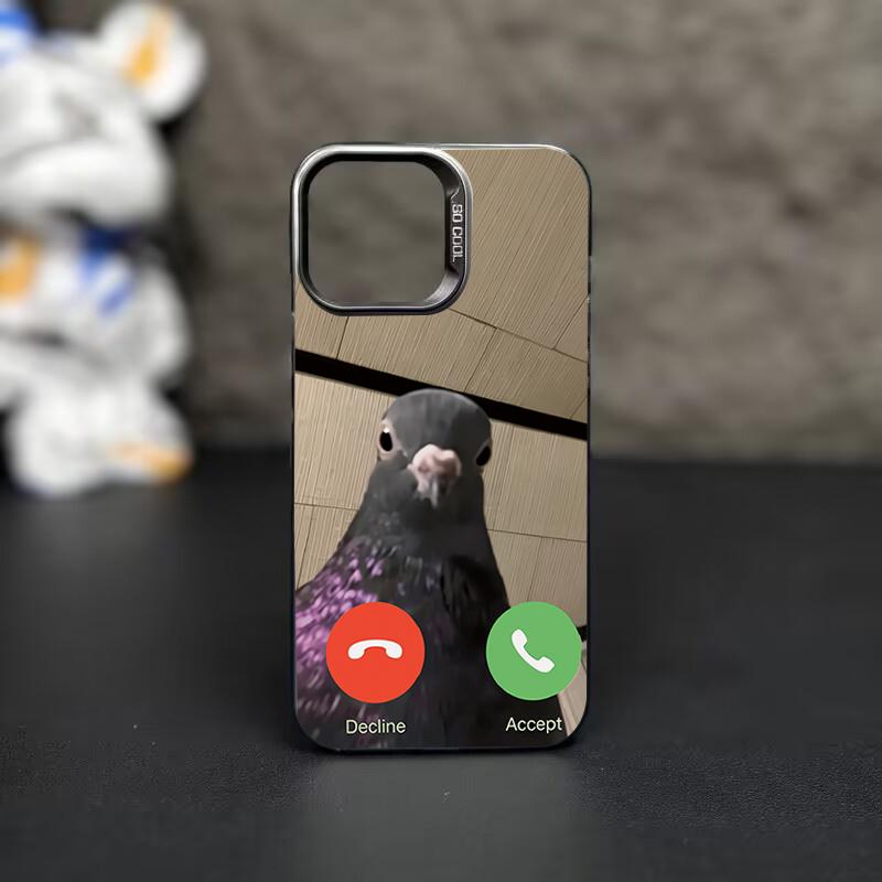 Fun Pigeon Caller ID Pattern Phone Case For Xiaomi Mi 14 13 12 12T 13T 15T Pro 11 Lite 5G Poco F5 F7 X5 X6 Pro Shockproof Cover