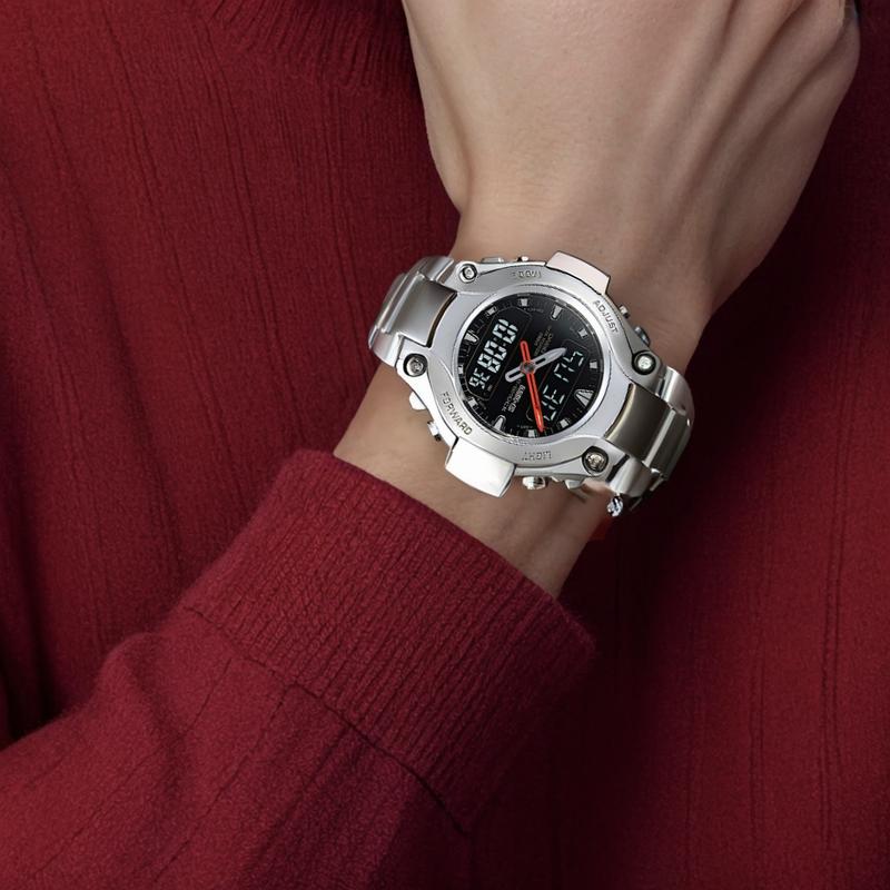 Casio Серия MR-G Серия G Shock водонепроницаемость 200 метров кварцевый механизм титановый ремешок японские и корейские часы мужские часы черный циферблат MRG-130T-1A