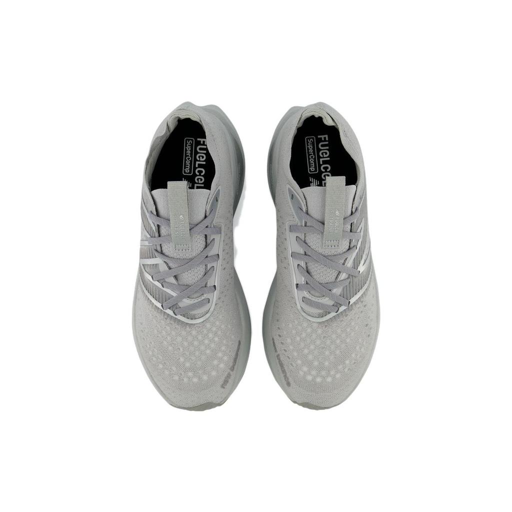 New Balance Мужские кроссовки FuelCell SuperComp Rain Cloud серо-серебристые Marblehead MRCXED2