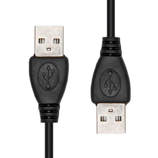 Черный USB 2.0 между мужчинами и удлинителем, кабель-адаптер, кабель для передачи данных, длина 0,5 м