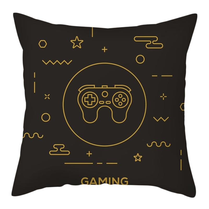 Новый чехол для подушки Game Lover, синий чехол для подушки с ручкой клавиатуры, гарнитура, наволочка, геймерское кресло, декор автомобиля, защита, наволочки на талию