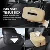 For Volkswagen VW Car Leather Tissue Box Square Vehicle Seat Back Tissue Holder Scirocco Passat Polo B5 B6 B7 CC Tiguan Sharan zh5