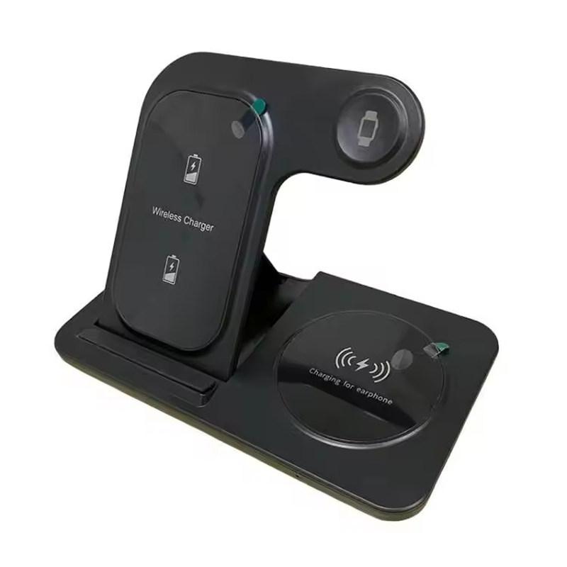 30W LED Fast Wireless Charger Stand 3 In 1 Foldable Charging Station for iPhone17 16 15 14 13 12 11 Apple Watch 9 8 7 6 5 Airpods Pro