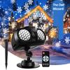 Christmas Dynamic Snowflake Projector Lights Outdoor, Owl Shape Apperance Design, IP65 Waterproof Indoor and Outdoor Snowfall Landscape Light for Xmas