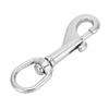 316 Stainless Steel Hook Swivel Eye Clasp Snap Hook for Straps Bags Diving (92mm)