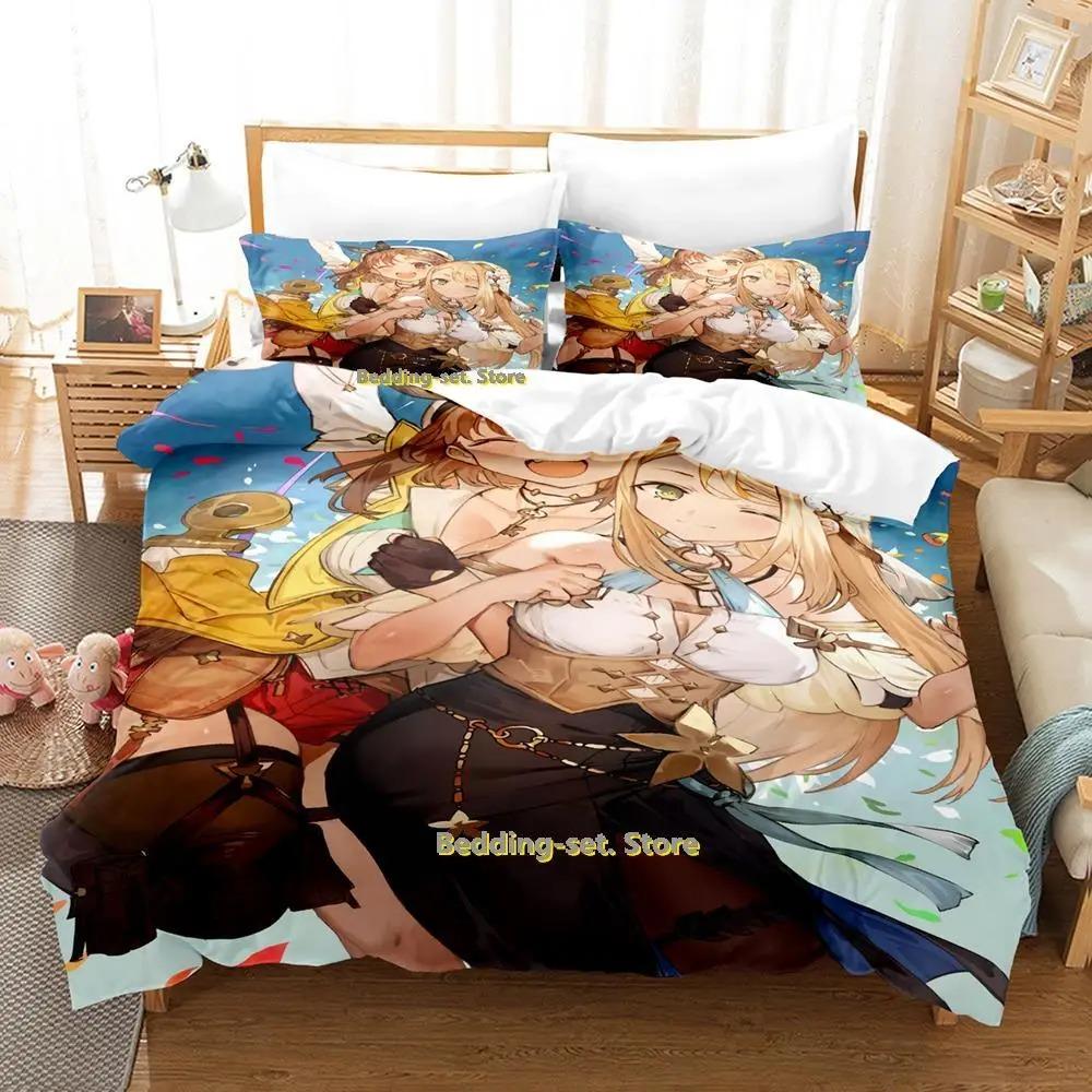 Новый комплект постельного белья Atelier Ryza Односпальный Полуторный Двуспальный Queen King Размер Аниме Пододеяльник для Спальни Взрослого Ребенка