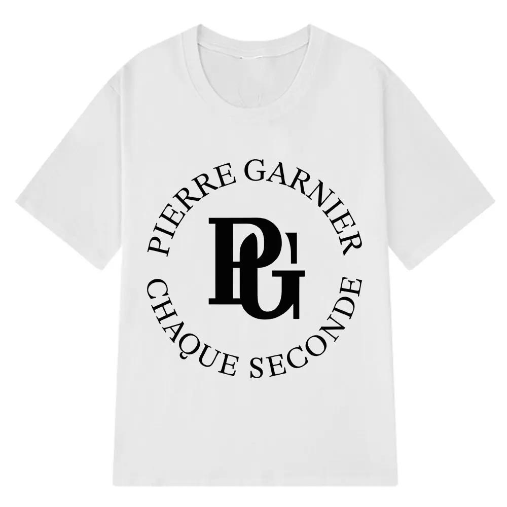 Pierre Garnier Chaque Seconde 2025 Album Tour Tshirts Hip Hop Fashion Tshirt Men Clothing 100 Cotton Casual TShirt Streetwear