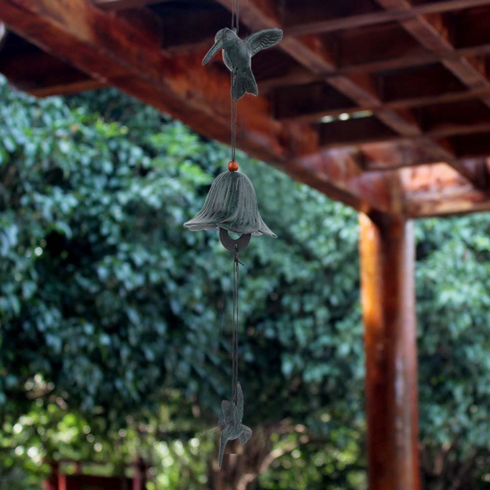 16.54in Hanging Wind Chimes Metal Outdoor Wind Decor Yard Wind Chimes Patio Ornament