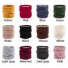 Windproof Collar Scarf Neck Warmer Winter Neck Gaiter Fleece Lined Scarf Circle Loop Scarves