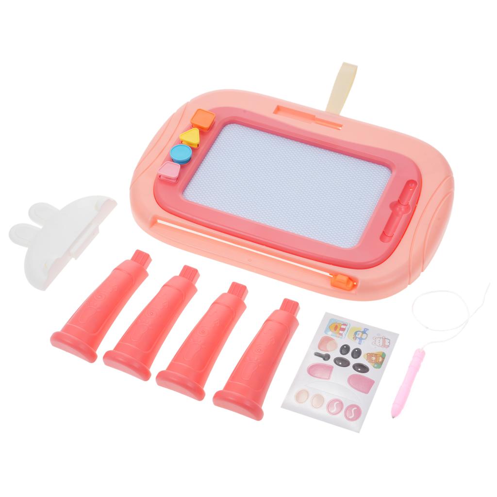 Магнитная доска для рисования, стираемая доска для эскизов, рисования, дудлов с 4 штампами, раннее обучение Эд