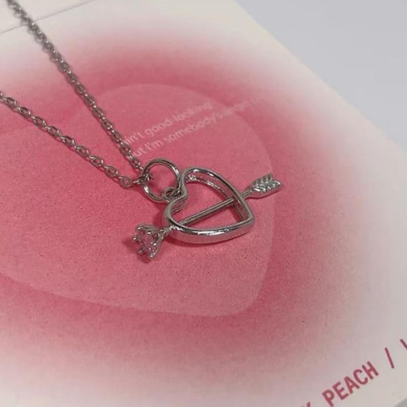 Романтичное изысканное ожерелье в форме сердца для женщин и девочек, нежное легкое роскошное украшение на ключицу, аксессуары, подарки на день рождения