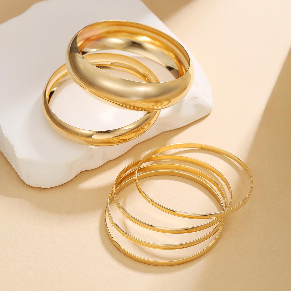 Богемный этнический набор браслетов с золотым покрытием - Ювелирные изделия в древнем западном стиле