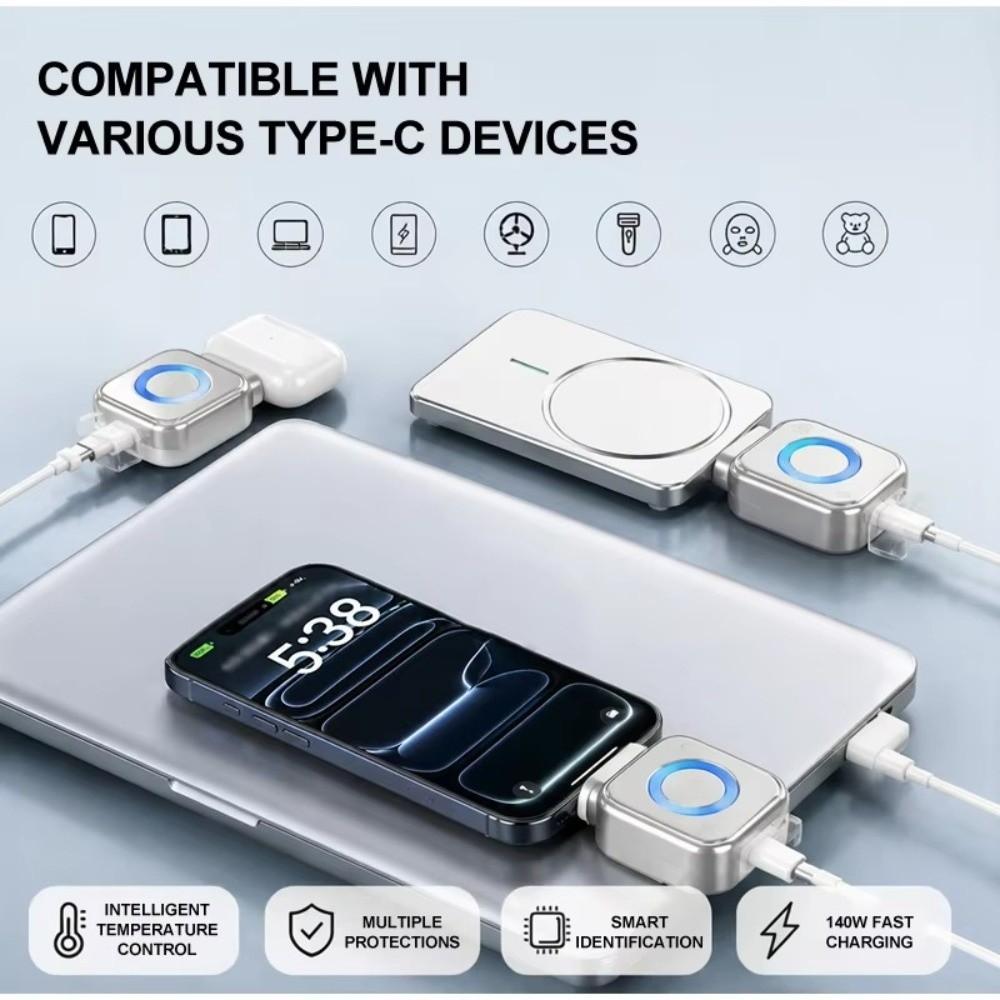 140W Smart Auto Eject Charger Automatic Eject Auto Stop Charging Adapter For Mobile Phone Charging