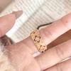Итальянское средневековое винтажное кольцо с бриллиантовым цветком, кольцо на указательный палец в ретро-королевском стиле