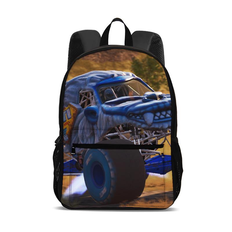 Рюкзак Monster Jam вмещает компьютеры, имеет мультяшные принты, станет лучшим спутником для студентов в школе, отличный подарок на день рождения