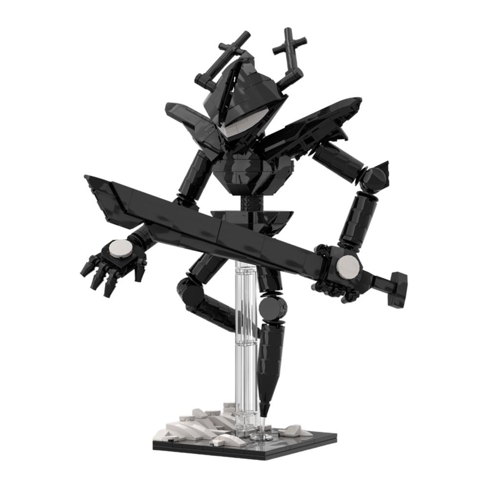 Gobricks MOC Deltarune MOC-231847 Рычащий Рыцарь (Deltarune) Кирпичи