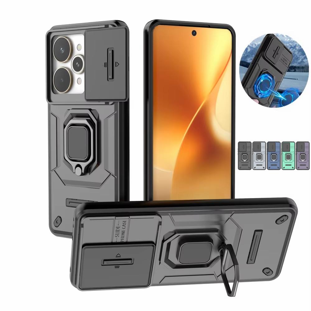 Бронированный противоударный чехол для телефона OPPO Realme 15 Realme15 Pro 5G с защитой объектива, кольцом-держателем и крышкой для Realme 15 Pro