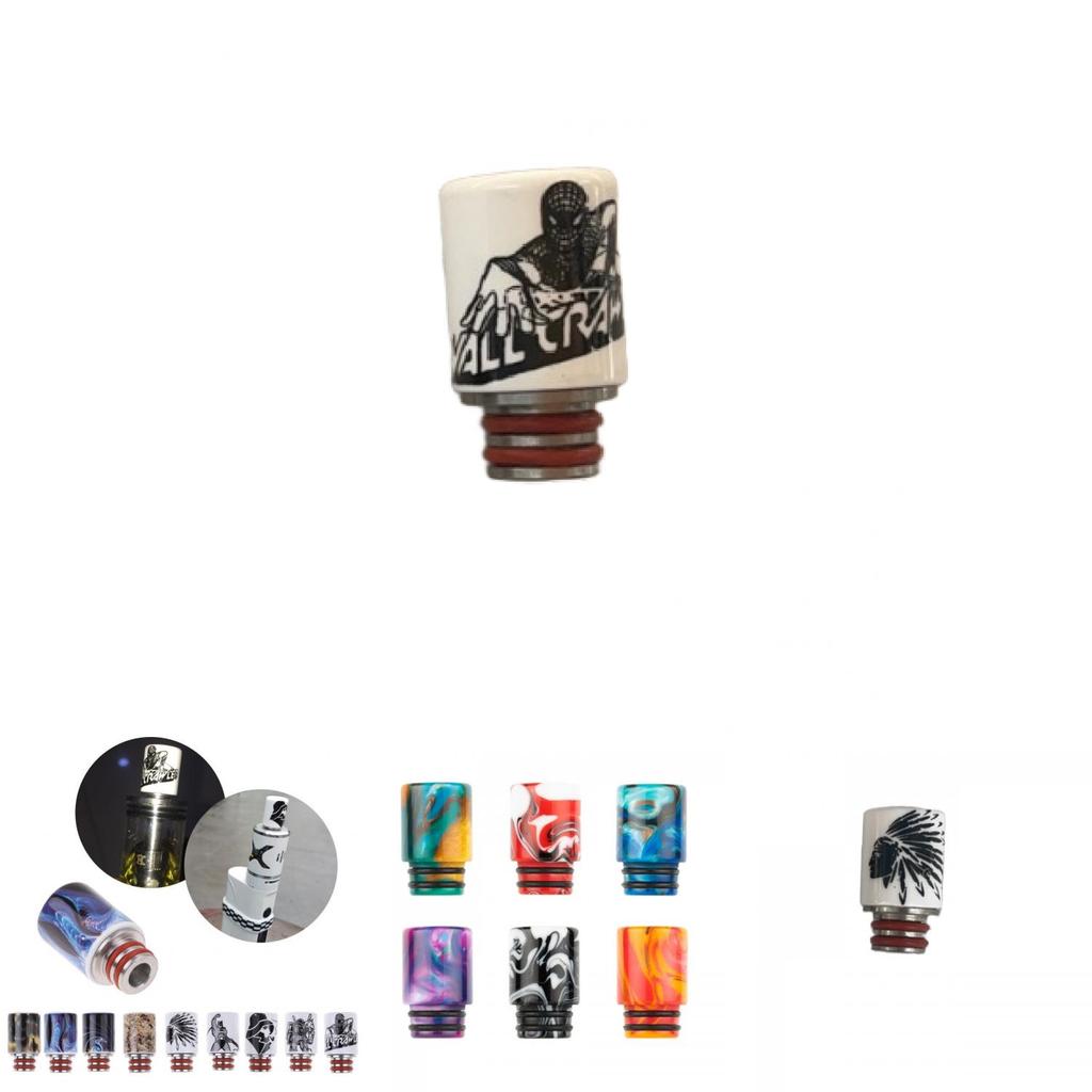 Pirate Lion 510 Drip Tip Ceramic Stainless Steel Smokeless Mouthpiece For Gift Shows