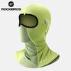 ROCKBROS Summer Cycling Face Mask Lightweight Breathable Cool Ice Silk Scarf With Glasses Holes Sunscreen Mask Cycling Headgear