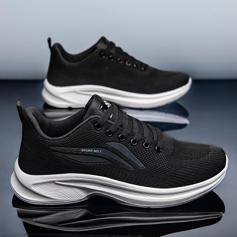 Большие размеры Amazon wish повседневные кроссовки с мягкой подошвой дышащие одинарные туфли с сетчатой подкладкой для бега мужские