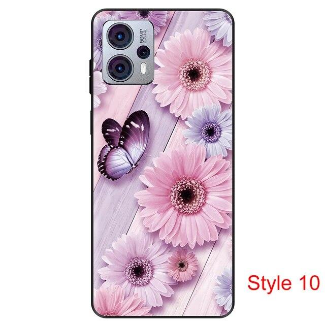 Чехол для Motorola Moto G23, пылезащитный черный чехол, силиконовый чехол 6,5 дюймов для MotoG23, противоударный мягкий бампер из ТПУ, полная защитная сумка