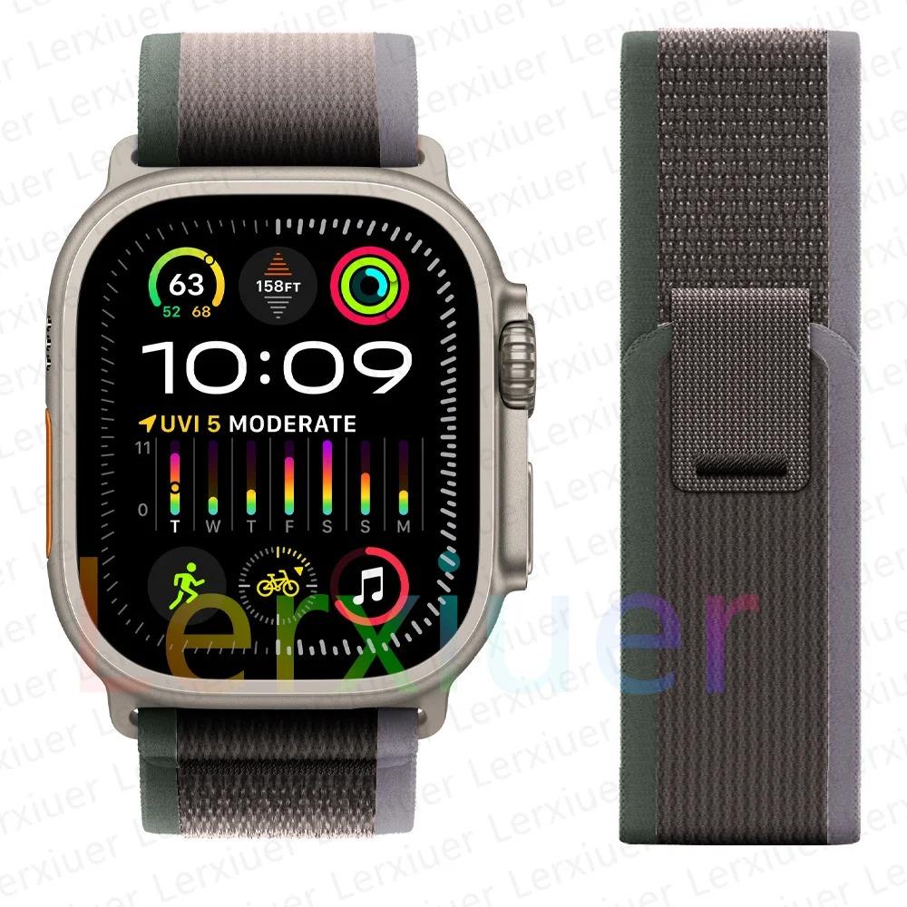 Ремешки для Apple Watch ultra2 ремешок 49мм 46мм 42мм 44мм 40мм 45мм 41мм Trail loop браслет correa iwatch series se 3 7 8 9 10 11