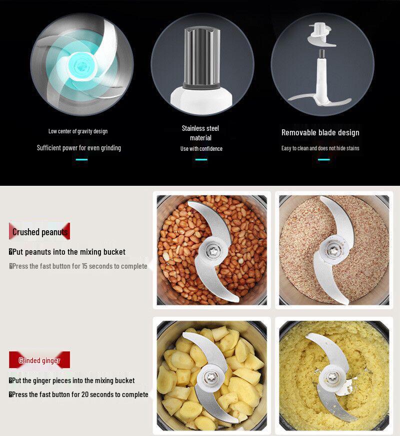 15 л ФУ Мясорубка из нержавеющей стали 110 В: Многофункциональный кухонный комбайн и овощерезка