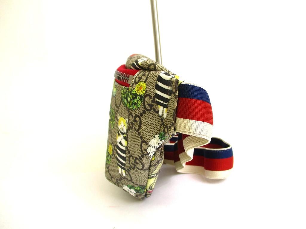 Оригинальная поясная сумка GUCCI GG Supreme Canvas Higuchi Yuko, сумка-ремень, наплечная сумка #a868, восстановленная