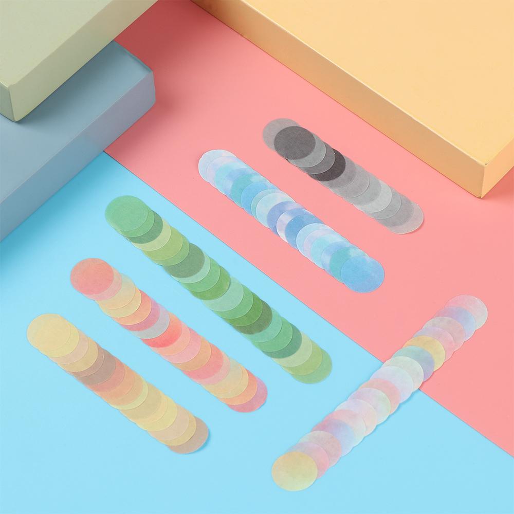 Japanese Stationery Adhesive Tape Round Stickers Label Colorful Dots Washi Tapes Masking Tape