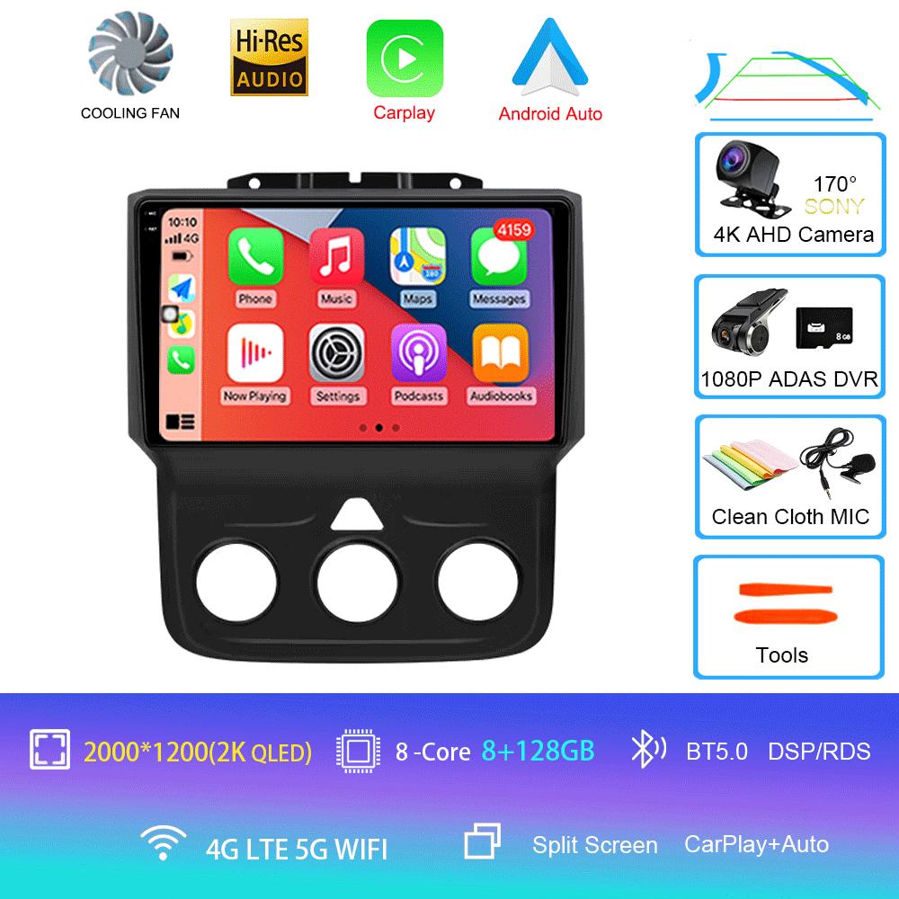 Автомагнитола Android 14 для Dodge Ram 4 IV DJ DS 2013 - 2019 Мультимедийный видеоплеер Навигационная стереосистема GPS Нет 2din 2 din dvd