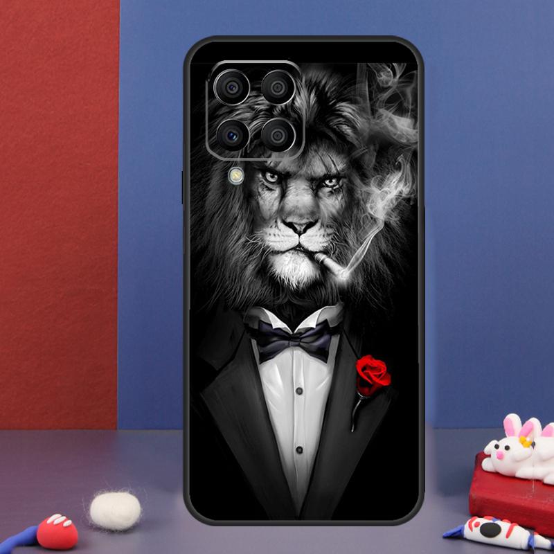 Man Suit Shirt Tie Case For Samsung Galaxy M34 M14 M54 M13 M15 M36 M55 M35 M56 M16 M31 M11 M53 M12 M32 M52 M06