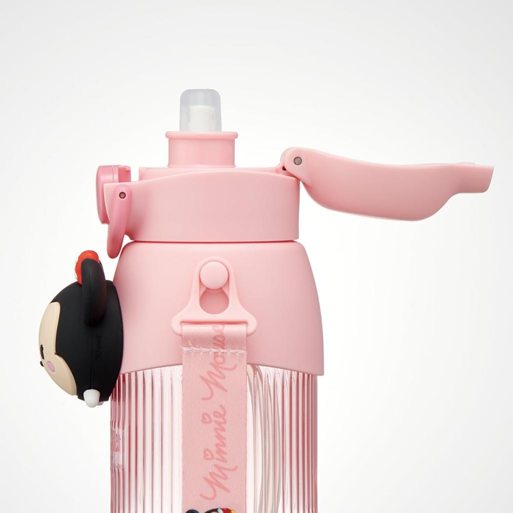 Бутылка для воды в виде фигурки скейтера 3D Mascot, бутылка для воды 590 мл, Disney Tsum Tsum, Минни, Disney, для девочек, детей, милый, тип соломинки PMSHP6-A