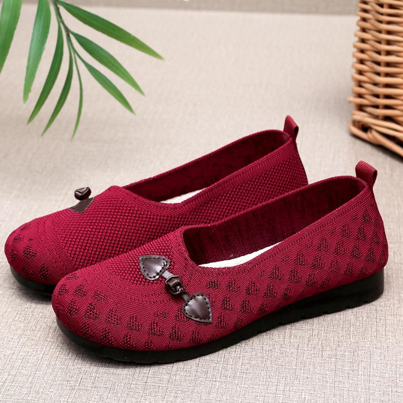 ****** Old ******* Cloth Shoes Women's Shoes Mesh Shoes S**t-soled Casual Shoes One-pedal S**t-soled Shoes Super S**t and Comfortable Thin