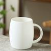 Ceramic Cup with Lid Spoon Large Capacity Mug Water Cup