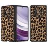 Чехол из искусственной кожи для ПК с леопардовым узором для Huawei Mate X5