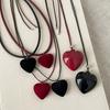 Niche Personality Flocking Love Подвеска Ожерелье Женское Легкое Роскошное Ретро Элегантное Модное Простое Универсальное Ожерелье Цепь Свитера