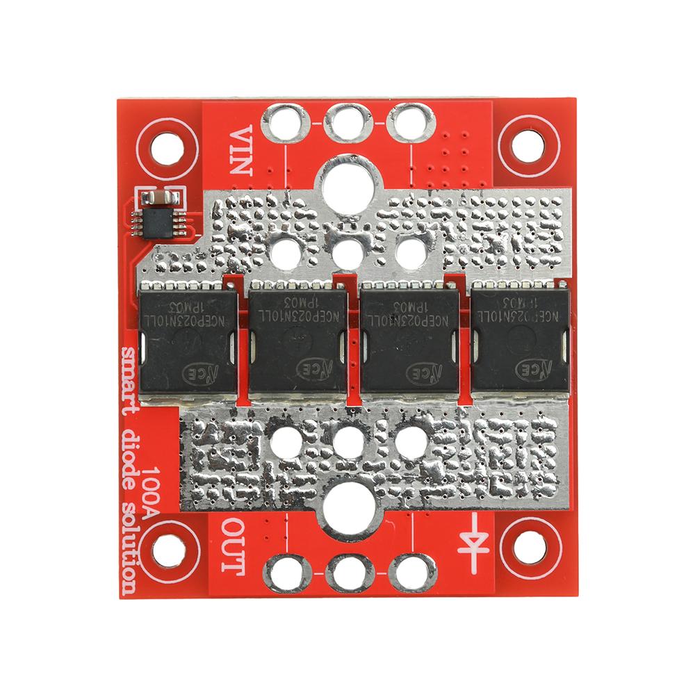 Модуль идеального диода 100А со сверхнизким падением напряжения и высоким током, без земли, без ограничения прямого напряжения, защита от обратной полярности, защита от обратного тока, зарядный диод