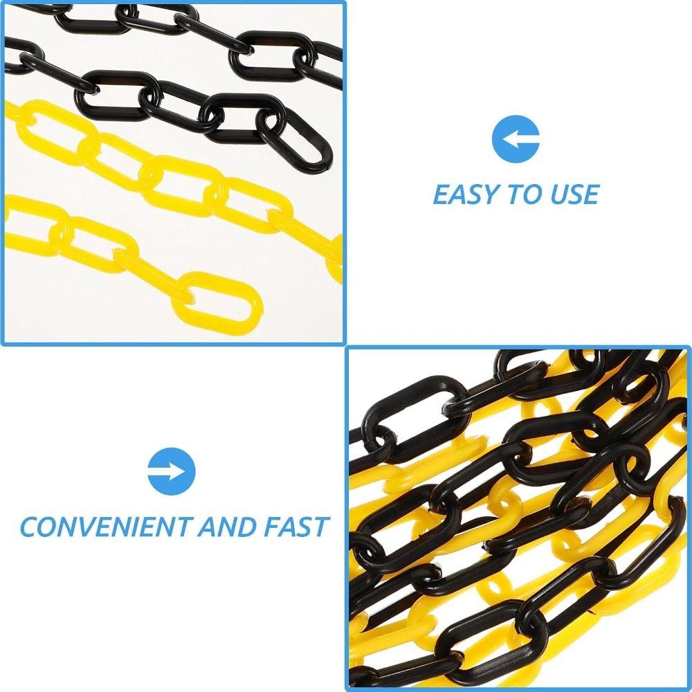 5m Traffic Chain Barrier Link 6mm/8mm/10mm Crowd Control Barrier Warning Safe