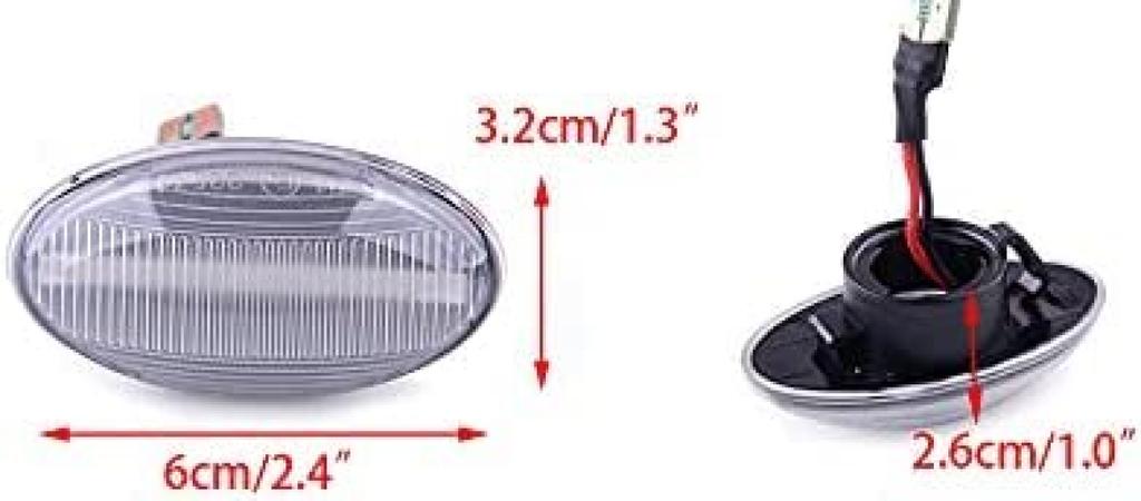 Совместимый с MINI R50 R52 R53 Последовательный светодиодный боковой габаритный фонарь-указатель поворота с прозрачным стеклом hotimp®