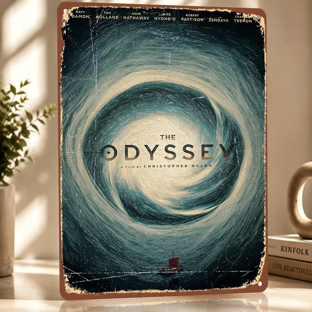 The Odyssey Personalized D Textured Metal Poster Wall Art Vintage Tin Signs for Luxury Decoration Home Decor Accessories Room