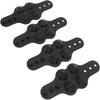 4PCS Soft Steering Wheel Massage Strap Silicone Steering Wheel Cover  for Drivers