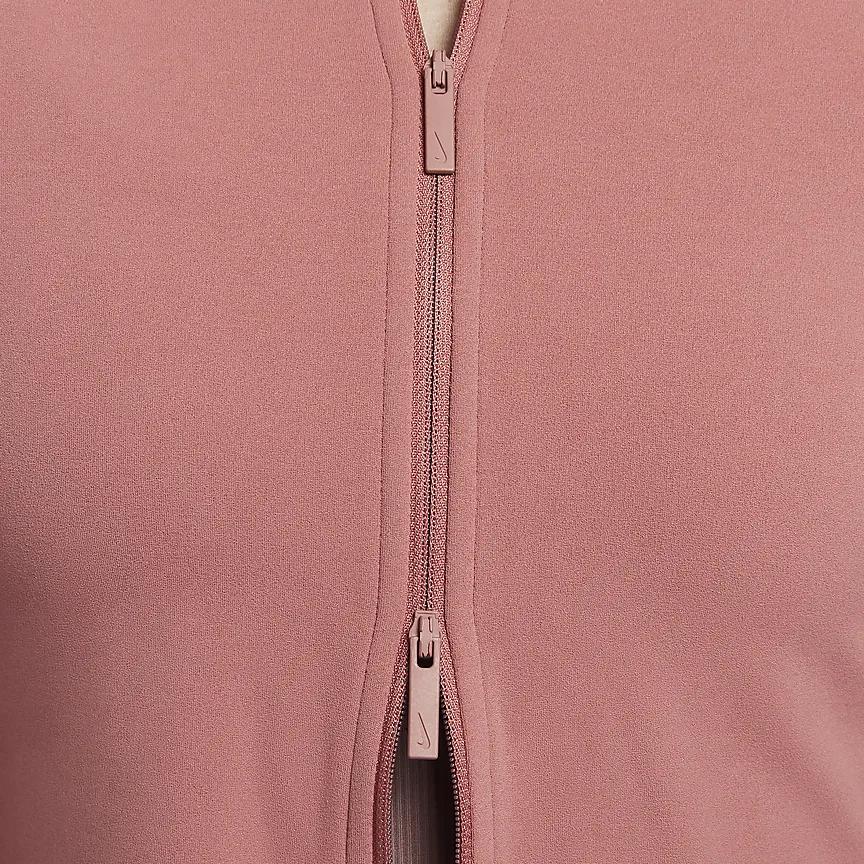 Nike Мягкая удобная куртка Zenvy Dri-FIT на молнии во всю длину, женские куртки, цвет Rock-Pink FV7424-634