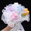 1Pcs Wave Yarn Gift Wrapping Mesh Pearl Lace Gift Packaging Paper  for Valentine's Day Wedding