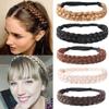 Головной убор Эластичная плетеная повязка на голову Обруч для волос Парик Твист Повязки Богемная плетеная повязка для волос