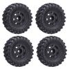 4PCS RC Truck Tires for AXIAL SCX24 1/24 Plastic RC Truck Wheel Tire Parts for Replacement Upgrade
