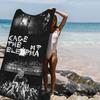 Поп-рок группа Cage The Elephant Аниме Пляжное полотенце для купания Мягкое впитывающее полотенце Детские подарки Для детей Путешествия Кемпинг