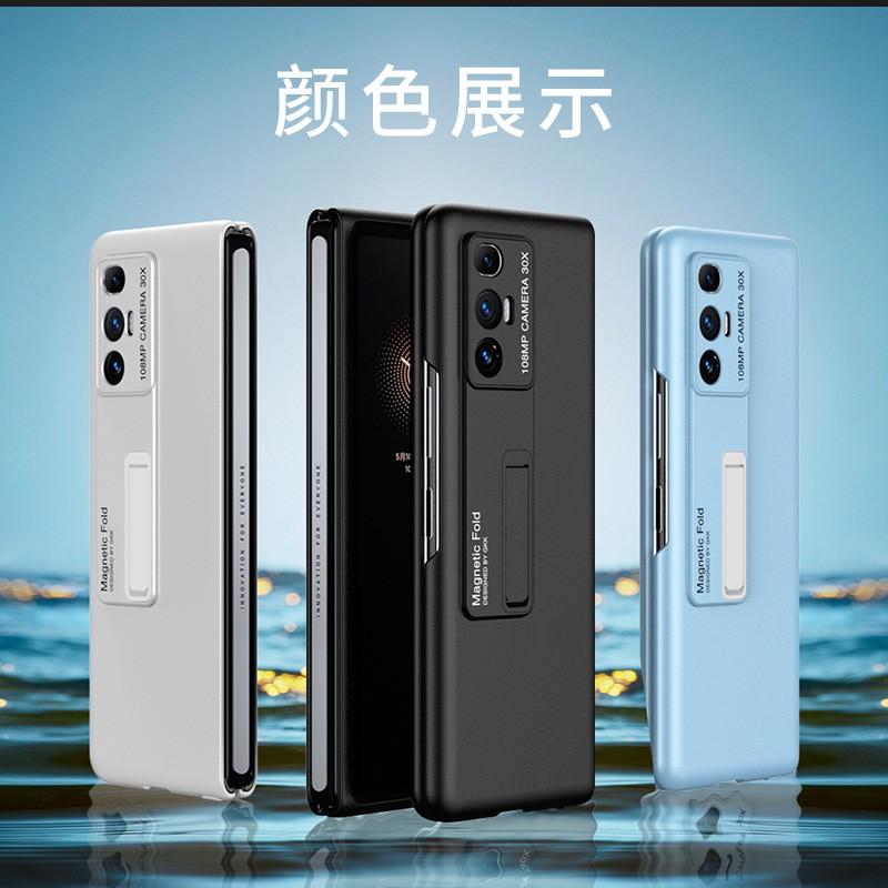 Slim Magnetic Flip Case Mix Fold With Built-in Stand Shockproof Full Coverage PC Cover Black